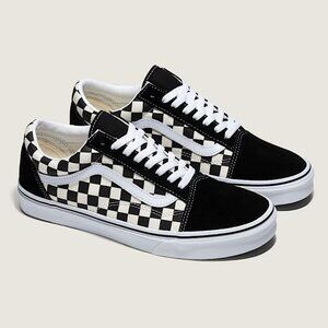 VANS Old Skool Checkerboard Sneaker Shoe, Lace Up, Mens 6.5 Womens 8, NEW IN BOX